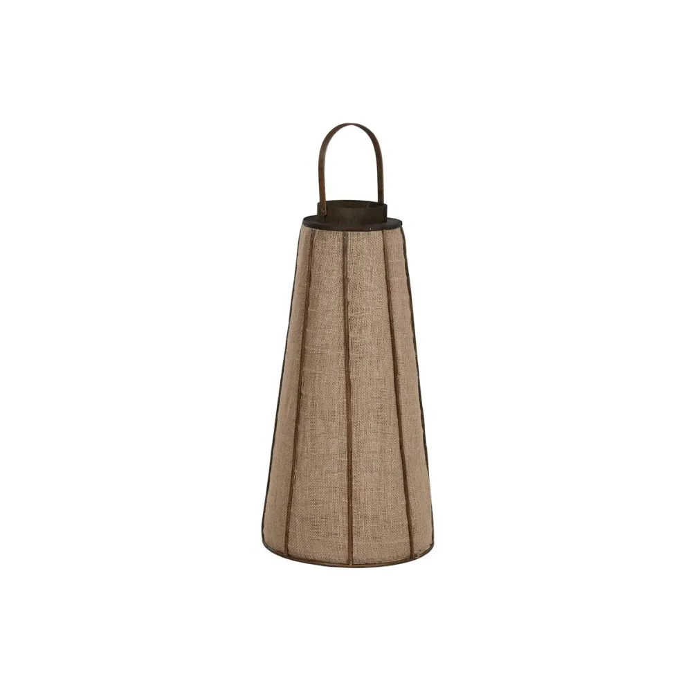 Kynttilänjalka Home ESPRIT Luonnollinen Juutti Bambu 33,5 x 33,5 x 66 cm
