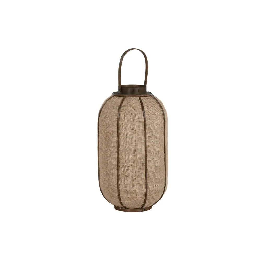 Kynttilänjalka Home ESPRIT Luonnollinen Juutti Bambu 31,5 x 31,5 x 53 cm