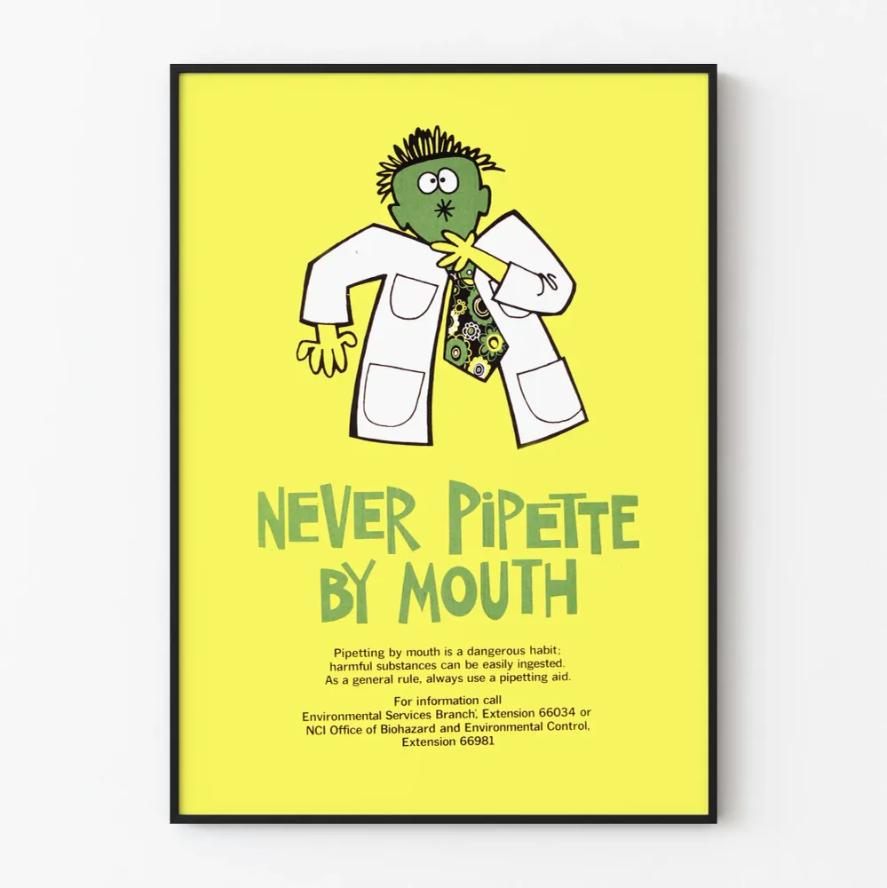 Laboratorion turvajuliste « Never Pipette Mouth »