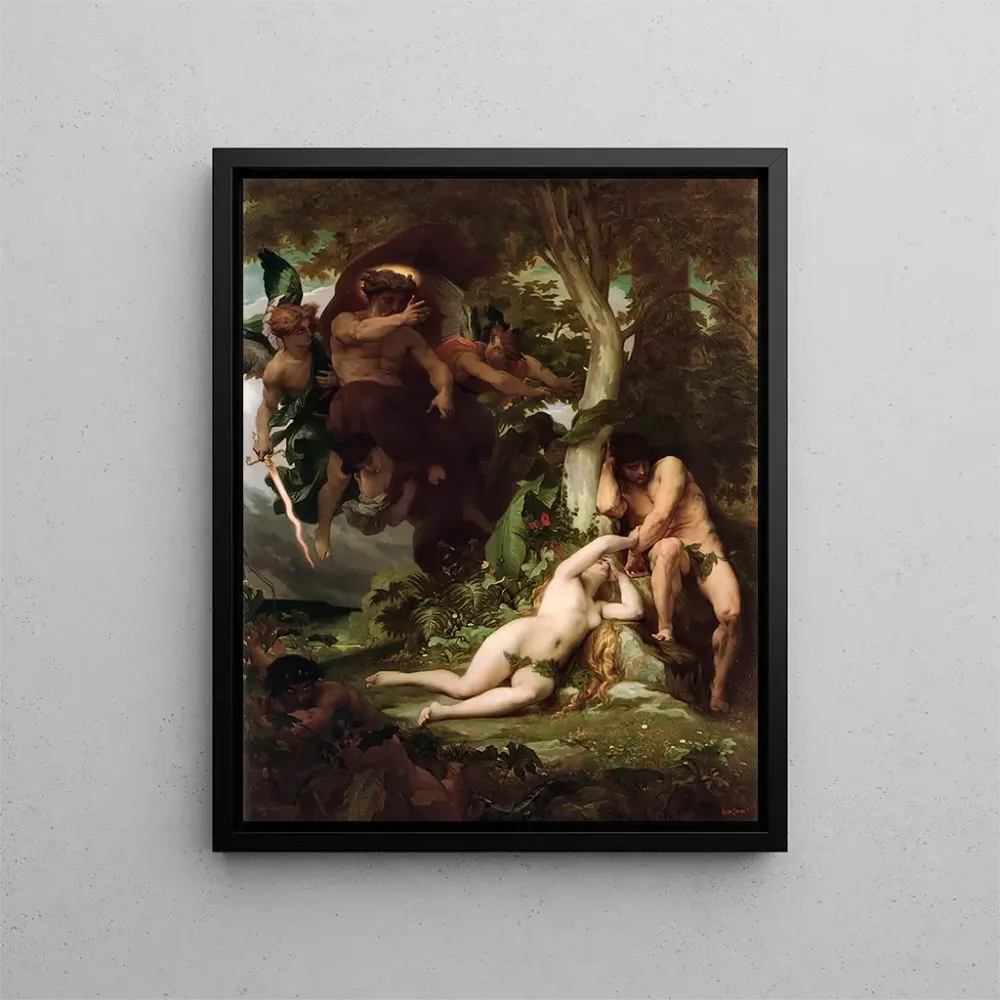 L-Adam ja Eevan karkotus paratiisin puutarhasta - Alexandre Cabanel | Taidetuloste