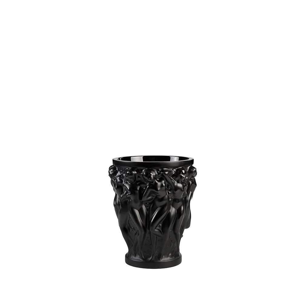 Lalique Bacchantes musta kristallimaljakko 10648400