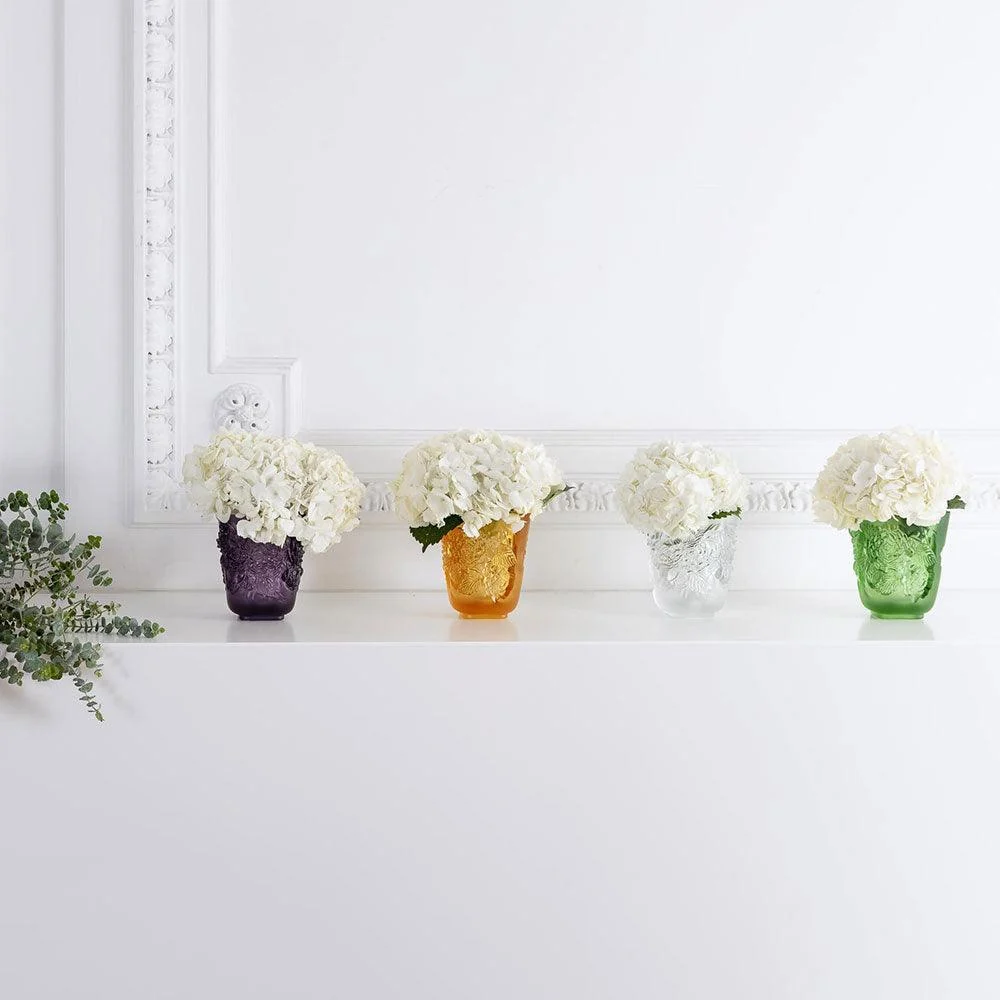 Lalique Pivoines Petit Modèle vihreä kristallimaljakko 10708800