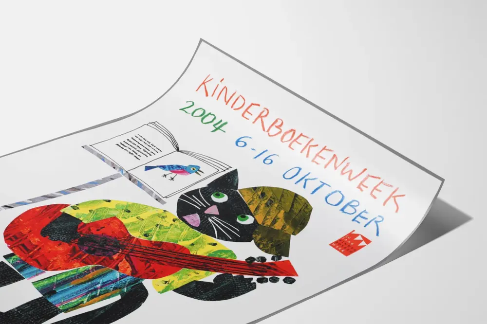 Lasten värikäs seinäkoriste Kinderboekenweek 2004 - Juliste