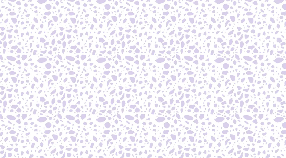 Lastenhuoneen tapetti | Abstraktit kuviot violetin sävyissä vaalealla pohjalla