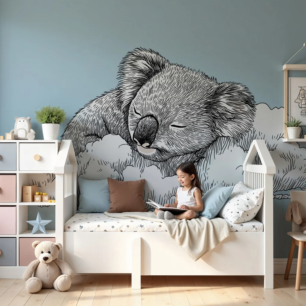 Lastenhuoneen tapetti | Koala pilvellä