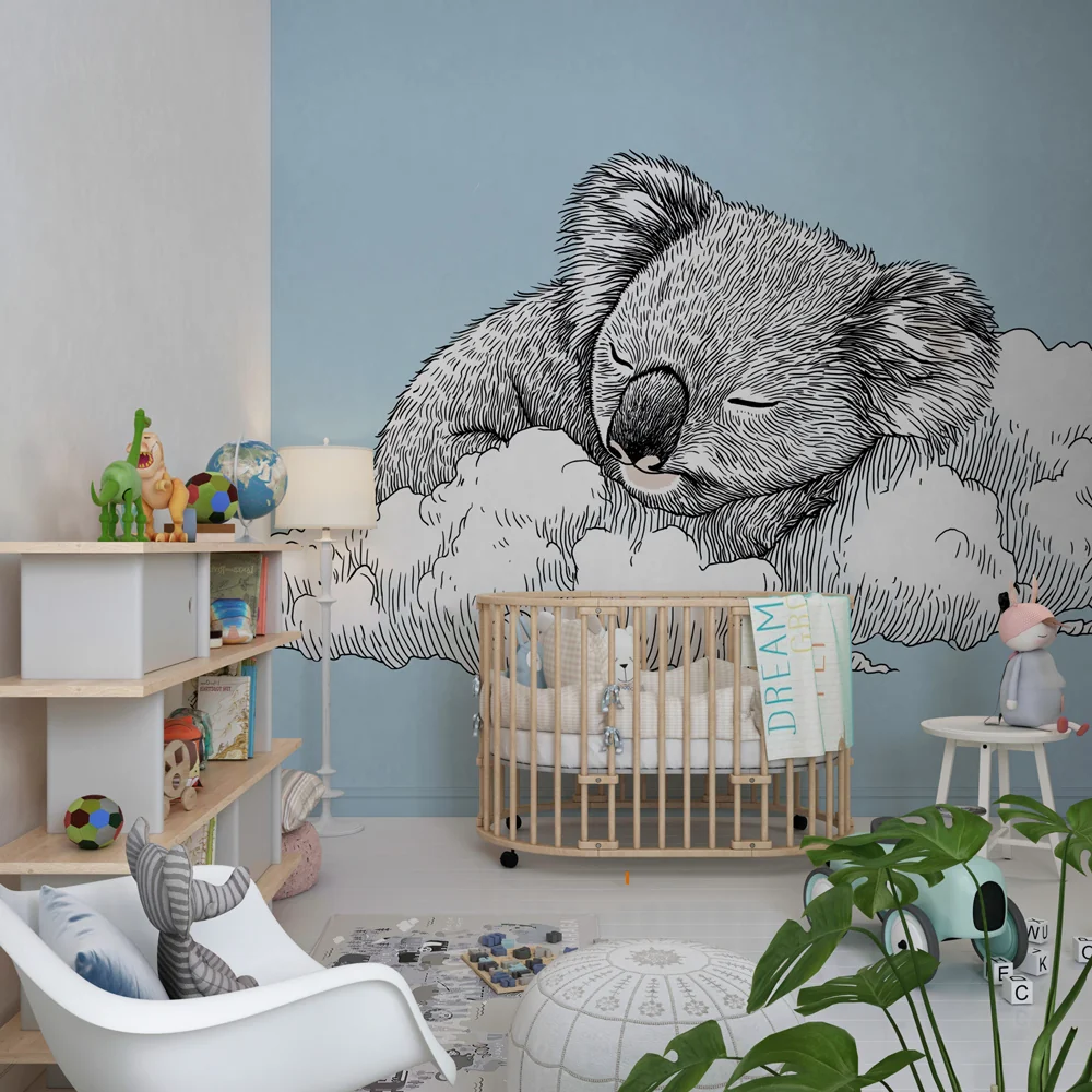 Lastenhuoneen tapetti | Koala pilvellä
