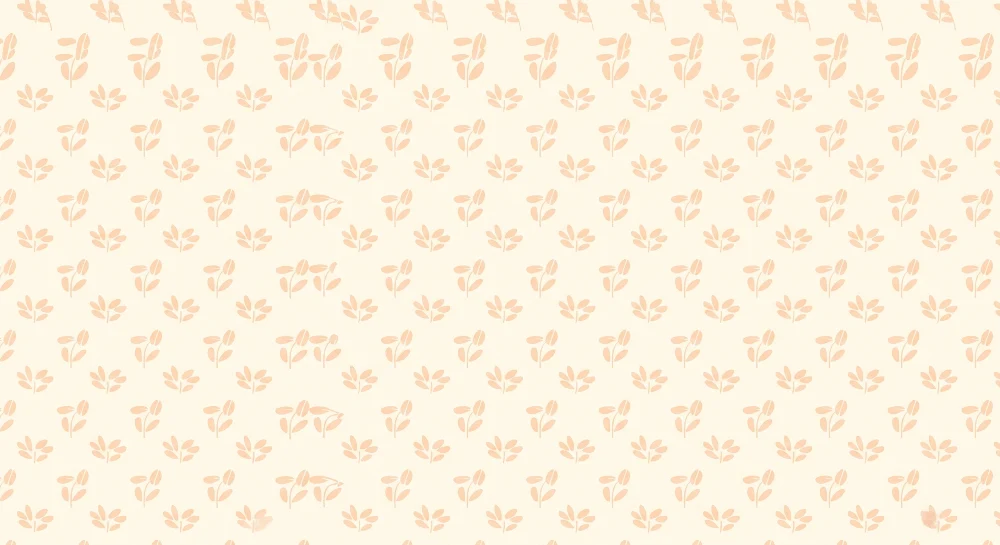Lastenhuoneen tapetti | Kukkakuviot kermavärillisellä taustalla