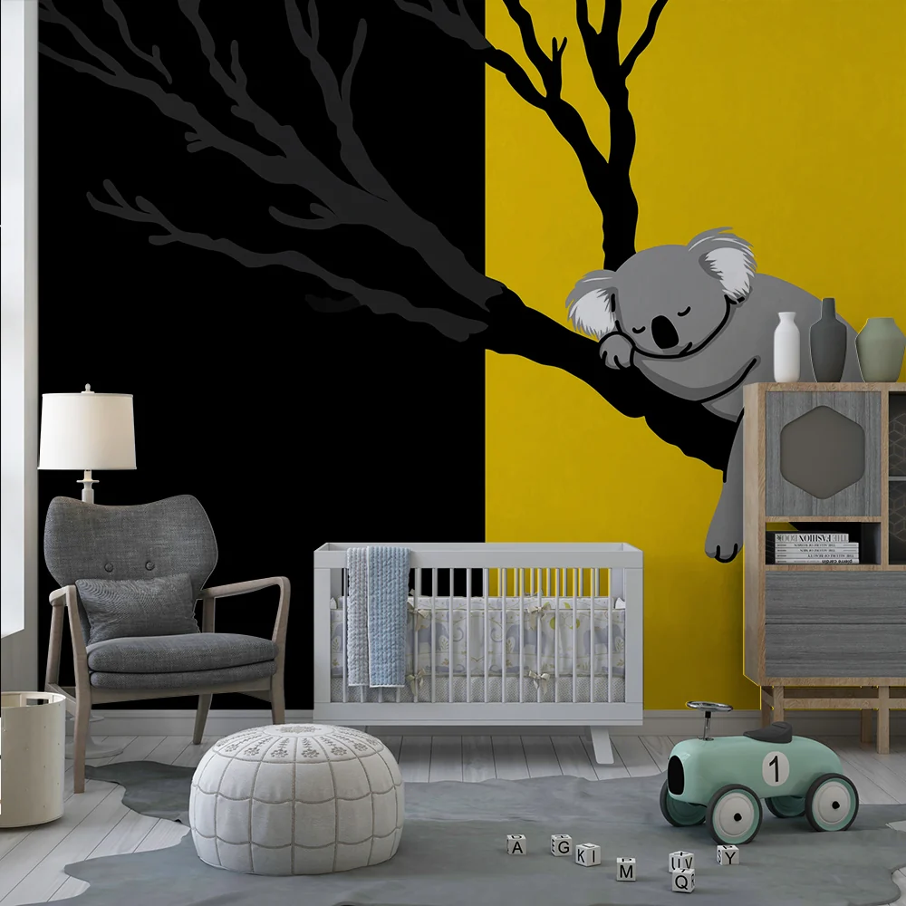 Lastenhuoneen tapetti | Nukkuva koala oksalla