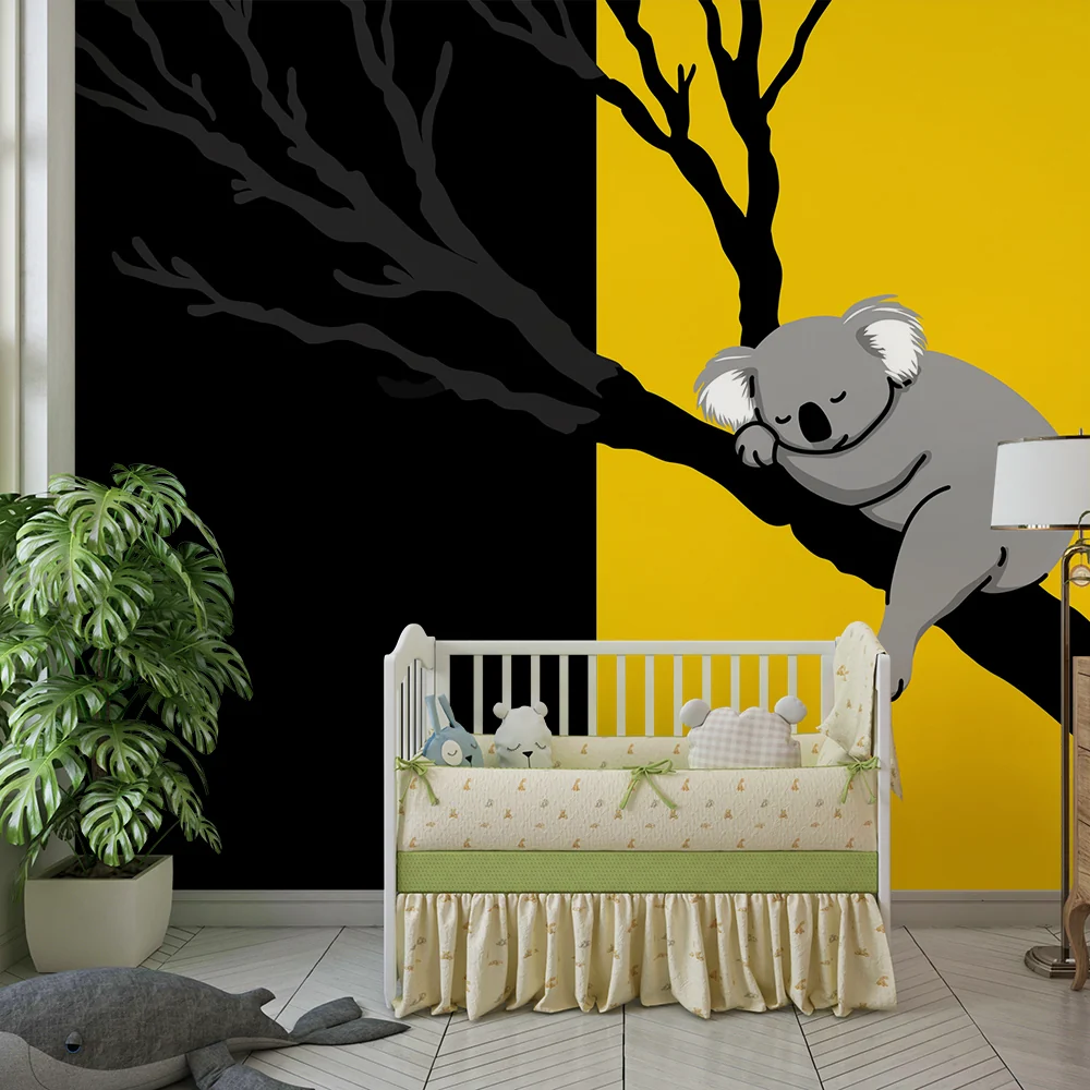 Lastenhuoneen tapetti | Nukkuva koala oksalla