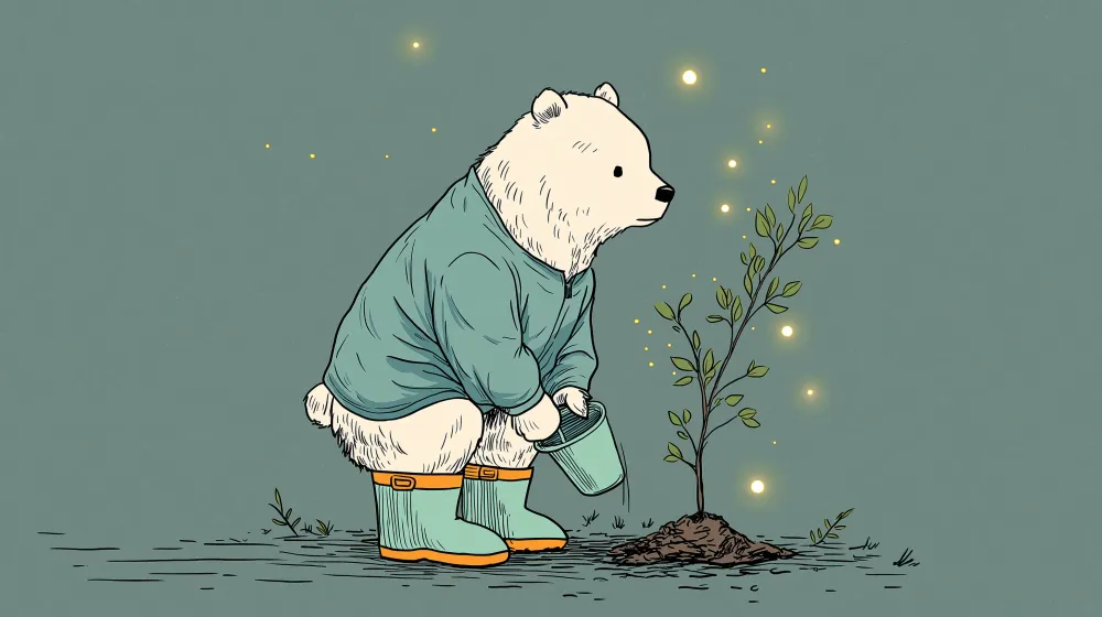 Lastenhuoneen tapetti | Teddy Bear Puutarhuri ja luonnon taika