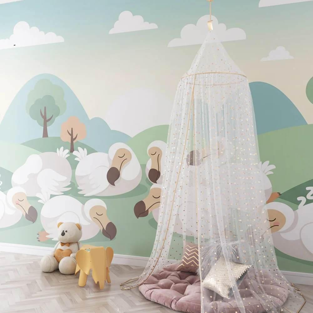 Lastenhuoneen tapetti | Uniset ankka luonnossa
