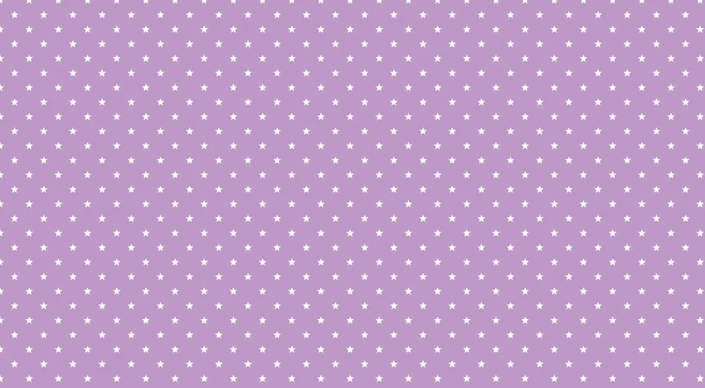Lastenhuoneen tapetti | Valkoisia tähtiä vaalean violetilla pohjalla