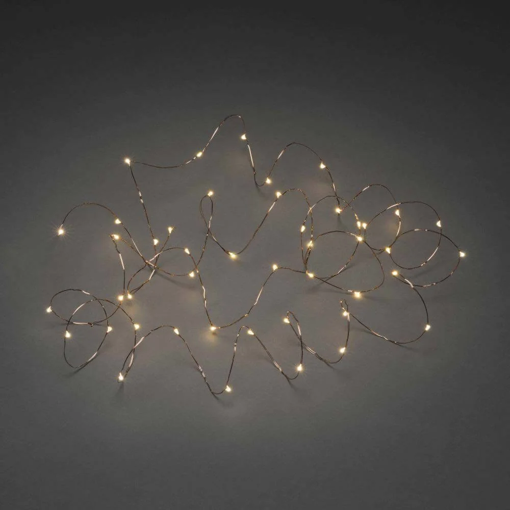 LED Drop Light Chain 50 Amber -väriset diodit