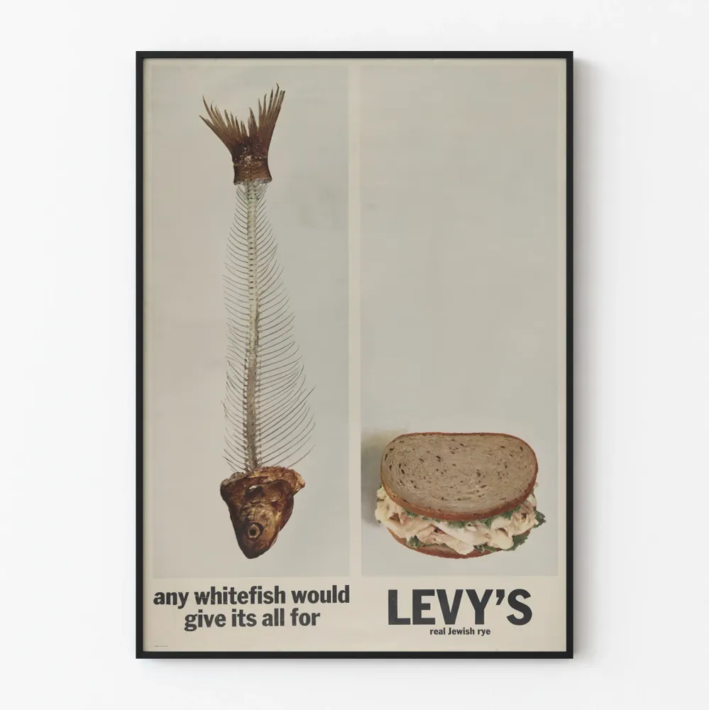 Levy's aito juutalainen ruisleipä juliste