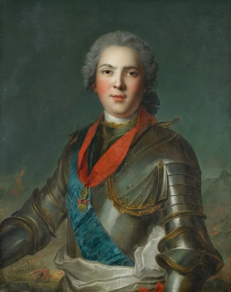 Louis dauphin de France - Maalaus Louis dauphin de France fils de Louis XV - Après Jean-Marc Nattier | Taidetuloste