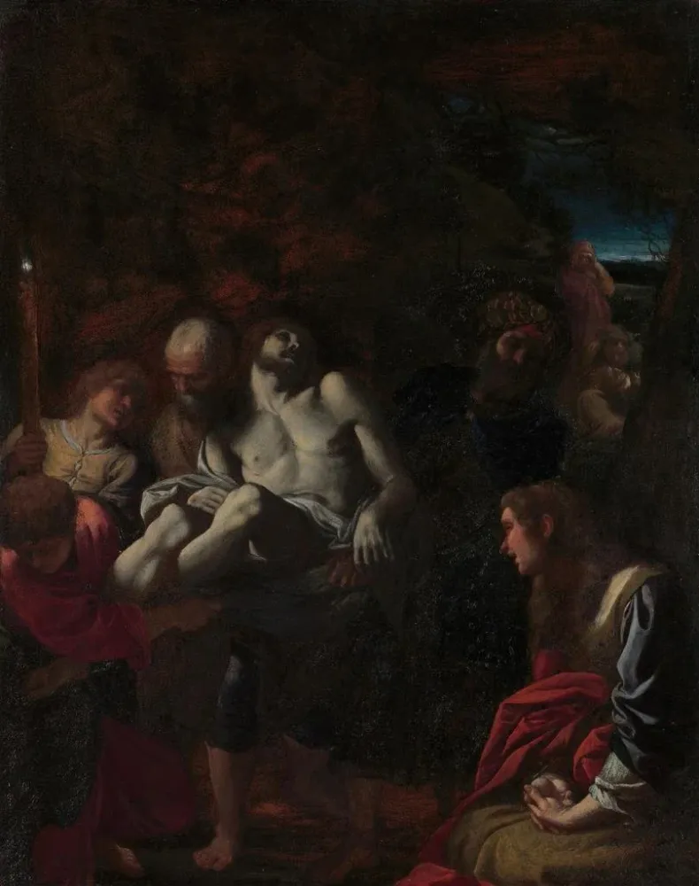 L-risti Kristuksen hauta - Annibale Carracci | Taidetuloste