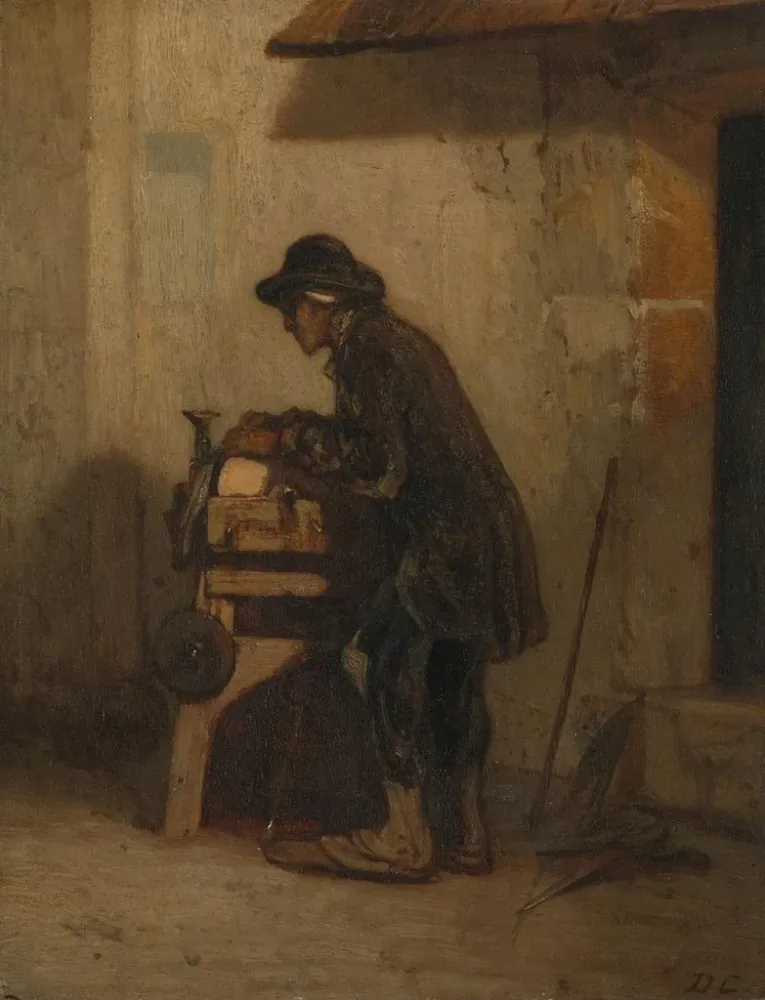 L:saksien teräleikkurin taidetuloste - Alexandre-Gabriel Decamps