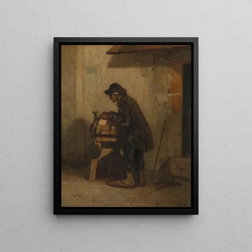 L:saksien teräleikkurin taidetuloste - Alexandre-Gabriel Decamps