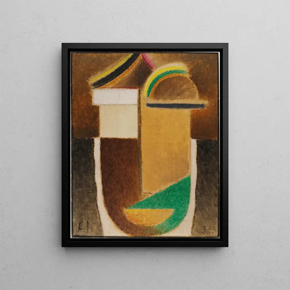 Maalaus Abstrakti pää, Rakenteellinen pää - Alexej von Jawlensky | Taidetuloste