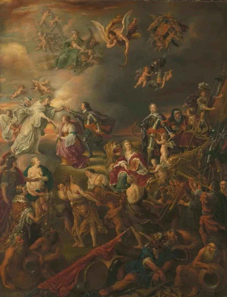 Maalaus Allégorie de la Paix sous le stathouder Guillaume II - Adriaen van Nieulandt | Taidetuloste