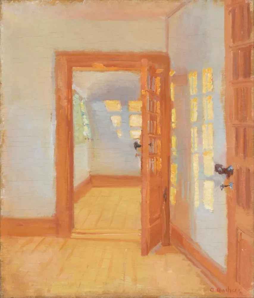 Maalaus Annexe intérieure de Brøndums - Anna Ancher | Taidetuloste