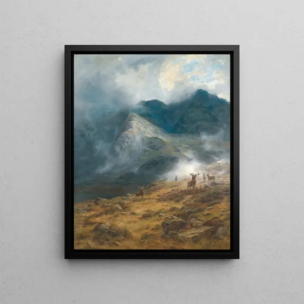 Maalaus Après la pluie, un brae des Highlands - Louis Bosworth Hurt | Taidetuloste