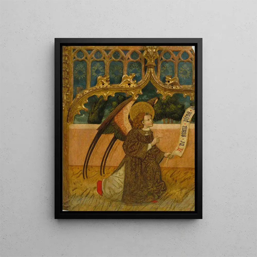 Maalaus L Archange Gabriel d'une Annonciation - Anonyymi