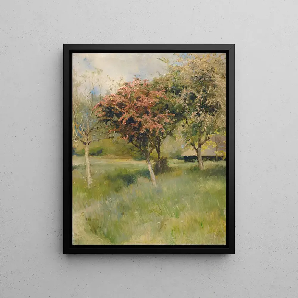 Maalaus Aubépine en fleur Vue depuis Chantilly - Albert Edelfelt | Taidetuloste