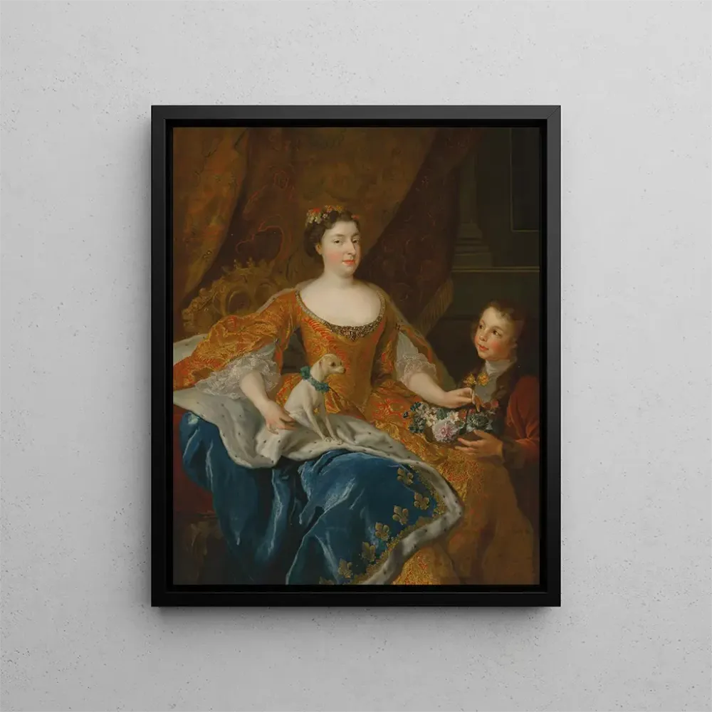 Maalaus Augusta Marie Jeanne de Baden-Baden herttuatar d'Orléans - Alexis Simon Belle | Taidetuloste