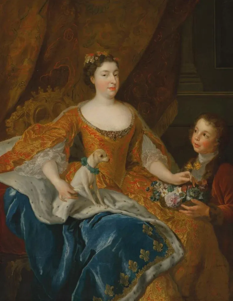 Maalaus Augusta Marie Jeanne de Baden-Baden herttuatar d'Orléans - Alexis Simon Belle | Taidetuloste