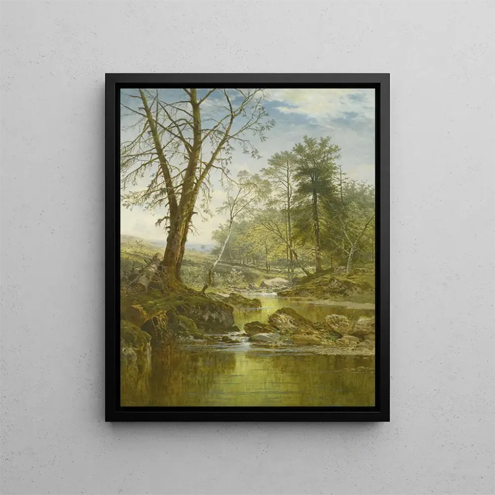 Maalaus Aurinkoinen puro Beardonissa, Dartmoor - Benjamin Williams Leader | Taidetuloste