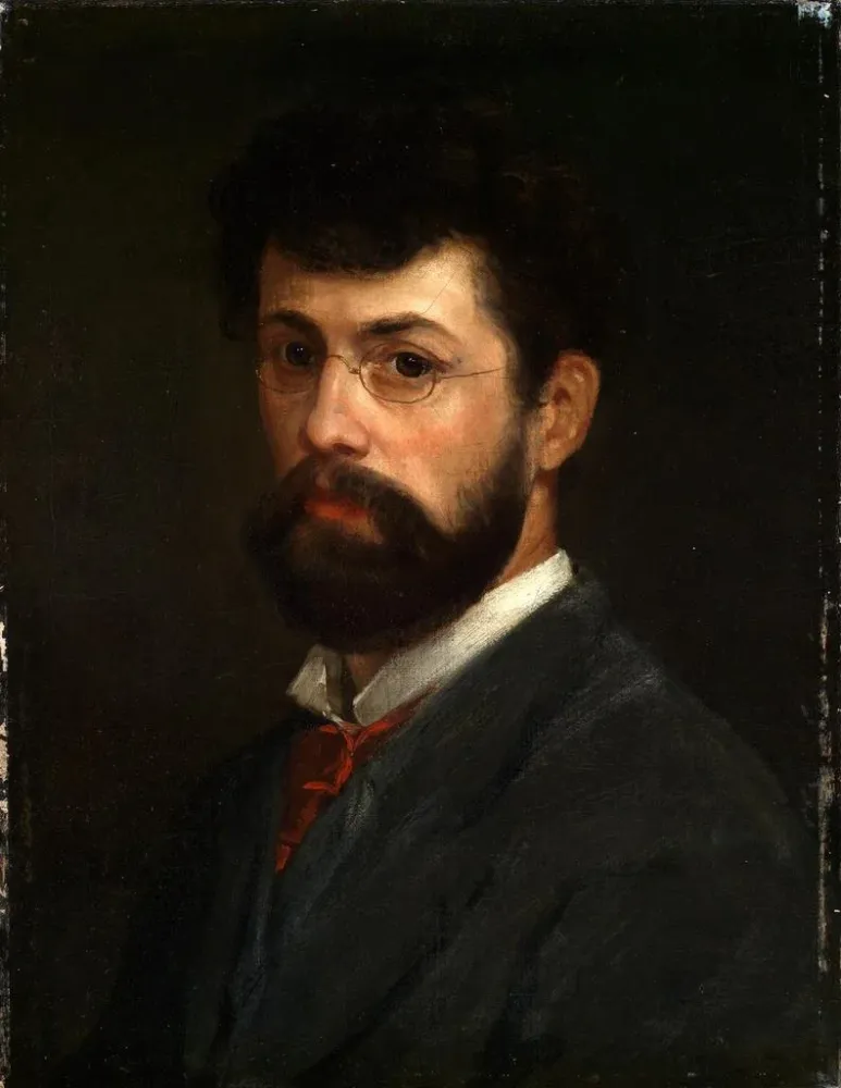 Maalaus Autoportrait - Albert Lang | Taidetuloste
