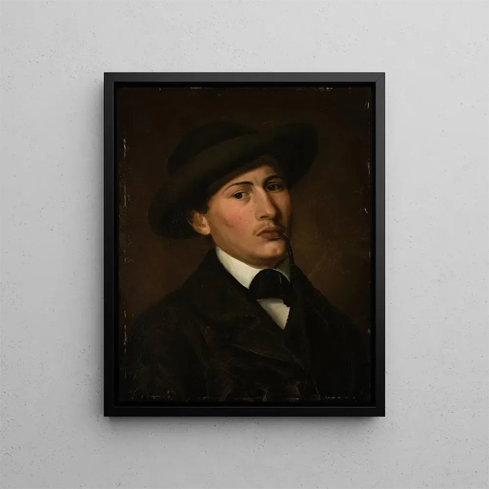 Maalaus Autoportrait - Amaldus Nielsen | Taidetuloste