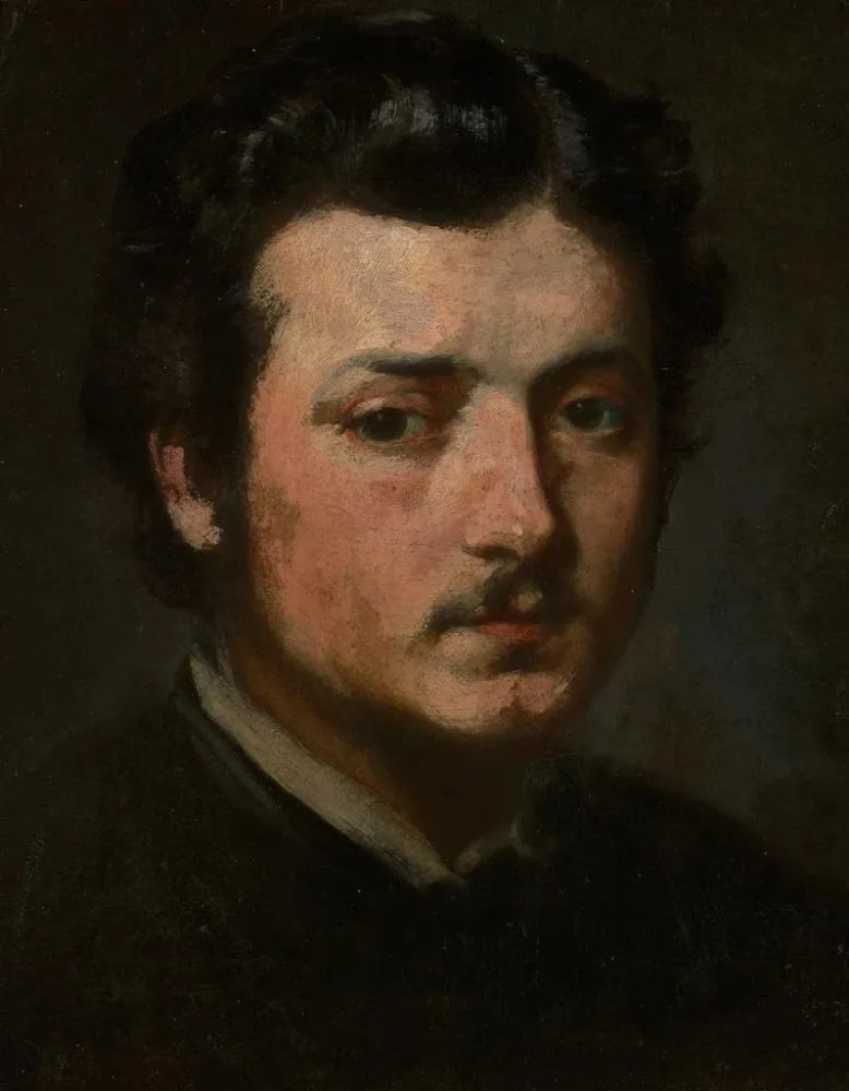 Maalaus Autoportrait - Andrzej Bronisław Grabowski | Taidetuloste