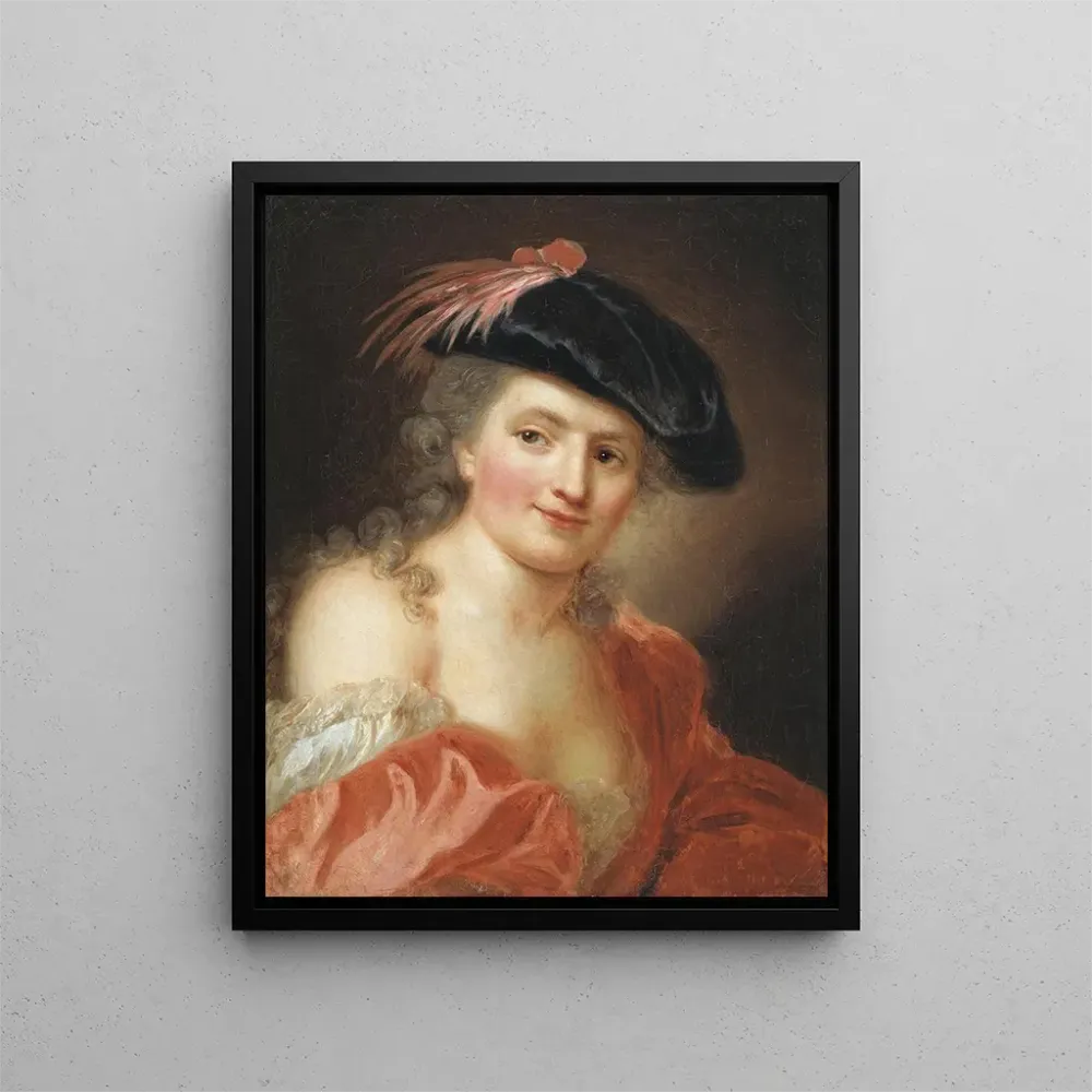 Maalaus Autoportrait - Anna Dorothea Lisiewska | Taidetuloste