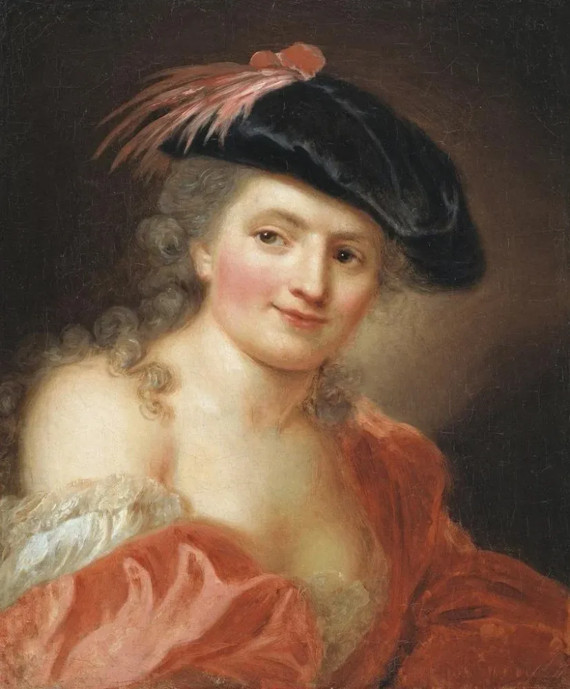 Maalaus Autoportrait - Anna Dorothea Lisiewska | Taidetuloste