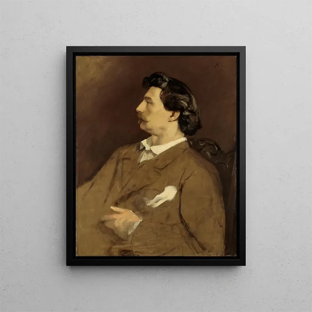 Maalaus Autoportrait - Anselm Feuerbach | Taidetuloste