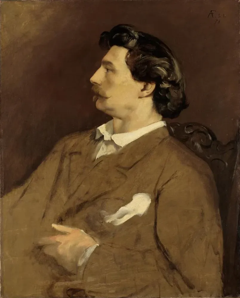 Maalaus Autoportrait - Anselm Feuerbach | Taidetuloste