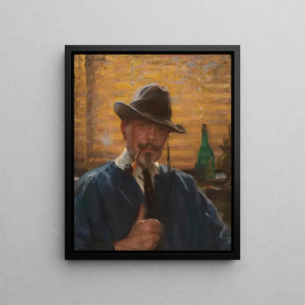 Maalaus Autoportrait - Arvid Frederick Nyholm | Taidetuloste