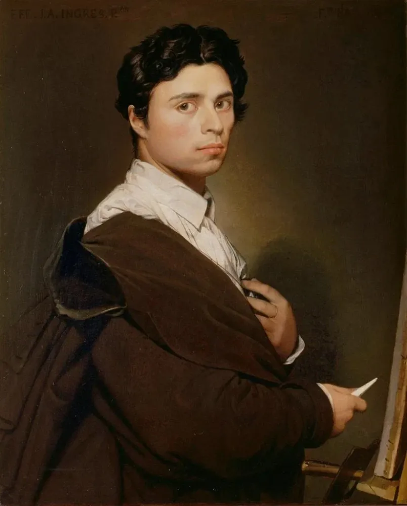 Maalaus Autoportrait à vingt - quatre ans - Jean - Auguste - Dominique Ingres | Taidetuloste