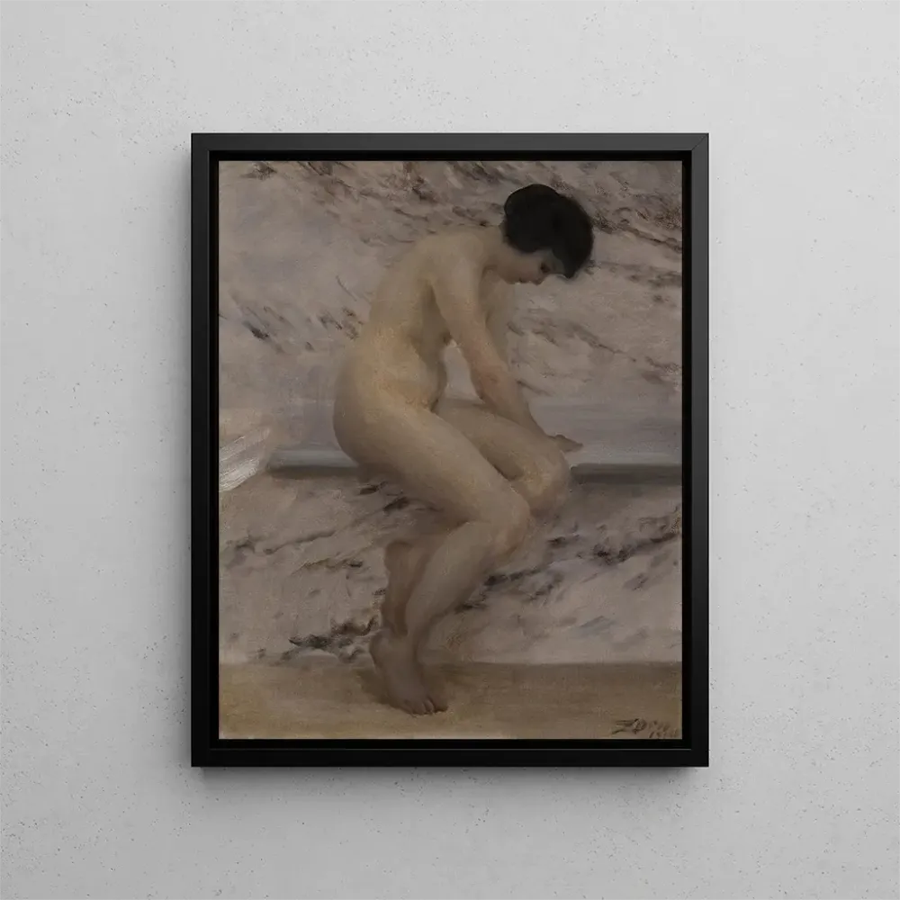 Maalaus À la baignoire - Anders Zorn | Taidetuloste