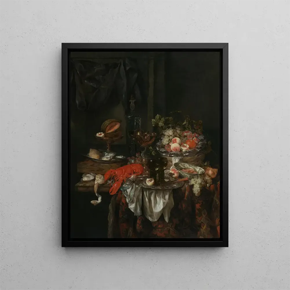 Maalaus Banquet still life - Abraham van Beyeren | Taidetuloste