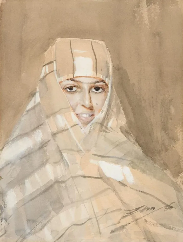 Maalaus Beduiinityttö - Anders Zorn | Taidetuloste