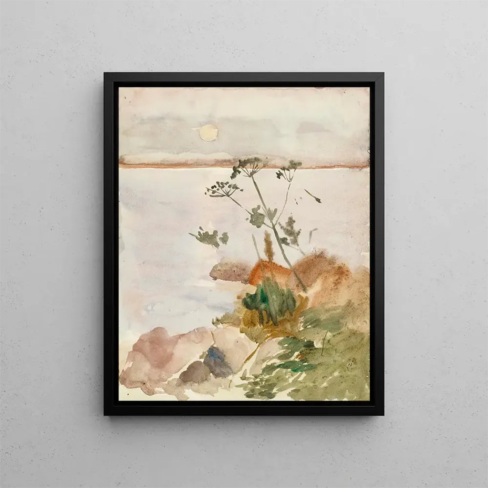 Maalaus Bord de mer au clair de lune - Albert Edelfelt | Taidetuloste