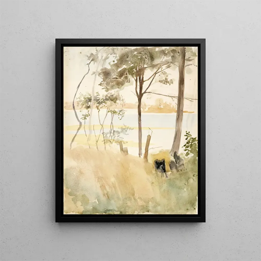 Maalaus Bord de mer à Haikko en automne - Albert Edelfelt | Taidetuloste
