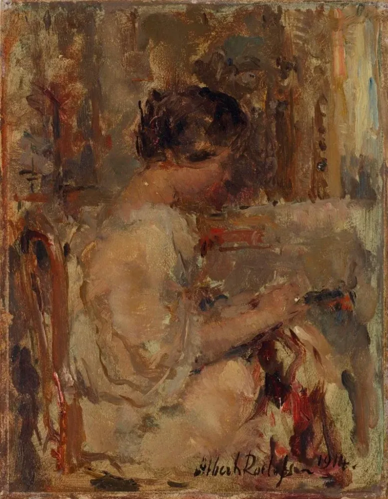 Maalaus Broderie - Albert Roelofs | Taidetuloste