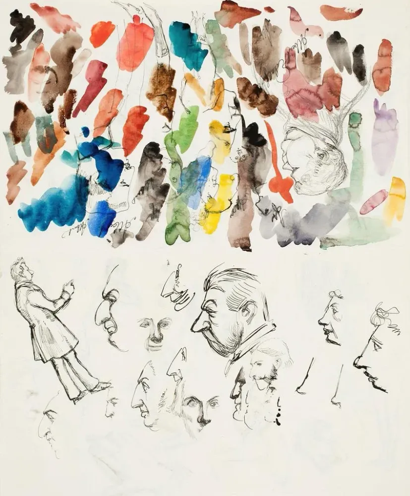 Maalaus Caricatures - Albert Edelfelt | Taidetuloste