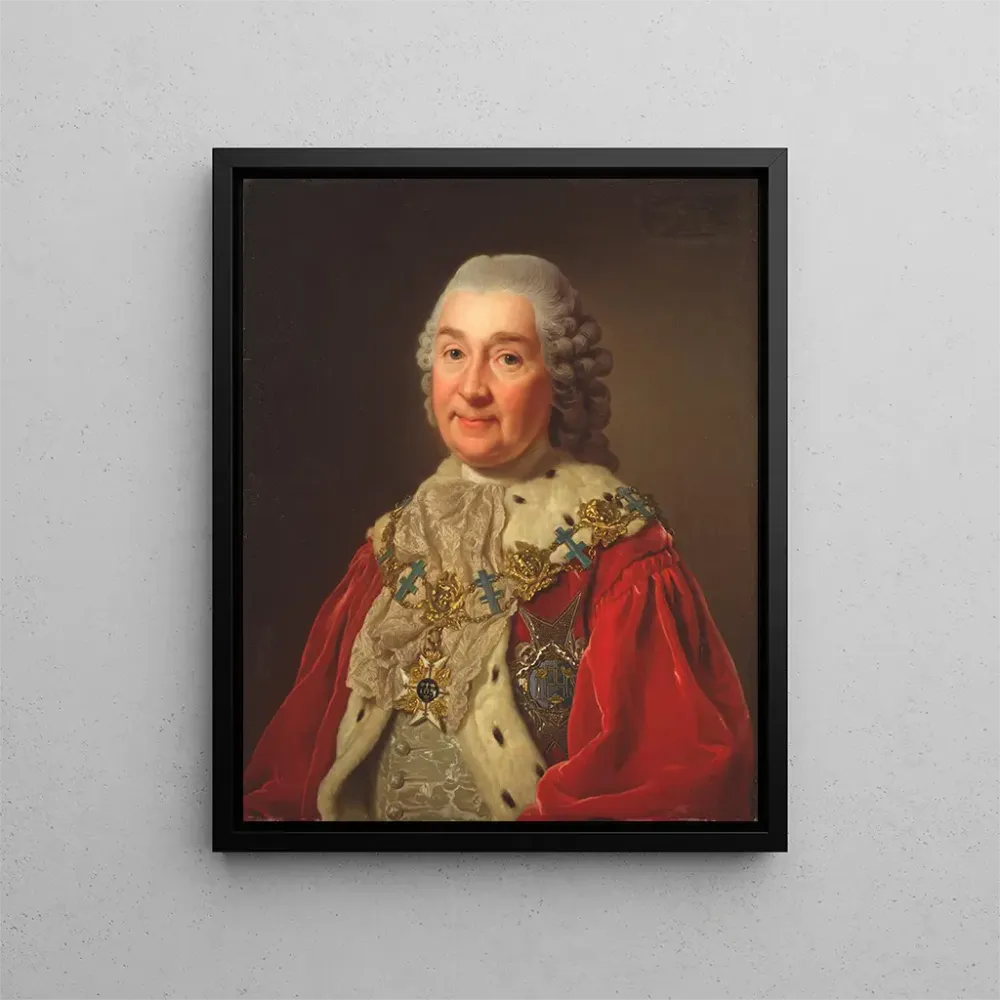 Maalaus Carl Fredrik Scheffer 1715-1786 kreivi ja valtioneuvos - Alexander Roslin | Taidetuloste