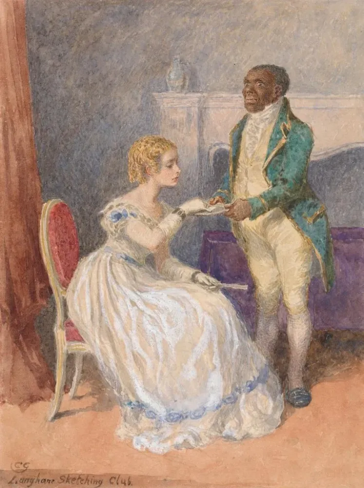 Maalaus La Carte de visite - Charles Green | Taidetuloste