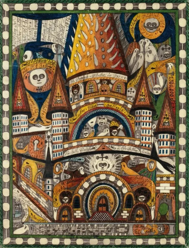 Maalaus Cathédrale Saint-Vincent de Berne - Adolf Wölfli | Taidetuloste